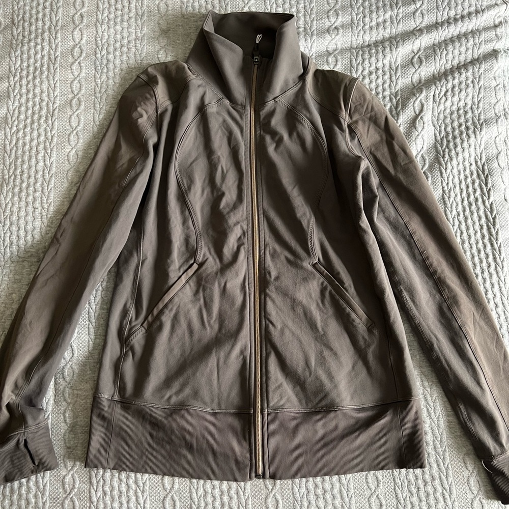 Lululemon Nice Asana Jacket grey size 12